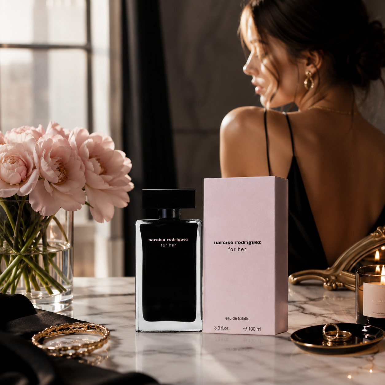 Narciso Rodriguez for Her Eau De Toilette 3.3 oz / 100 ml Spray – New In Box