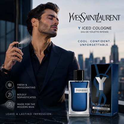 Yves Saint Laurent Y Ice Cold Cologne Eau de Toilette Intense – 7.5ml / 0.25 fl. oz.