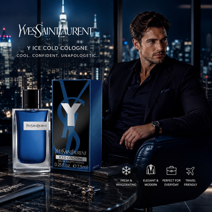 Yves Saint Laurent Y Ice Cold Cologne Eau de Toilette Intense – 7.5ml / 0.25 fl. oz.