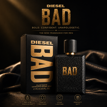 Bad by Diesel for Men 2.5oz Eau De Toilette Spray