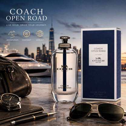 Open Road by Coach for Men 3.3 oz Eau De Toilette Spray