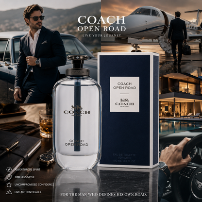 Open Road by Coach for Men 3.3 oz Eau De Toilette Spray