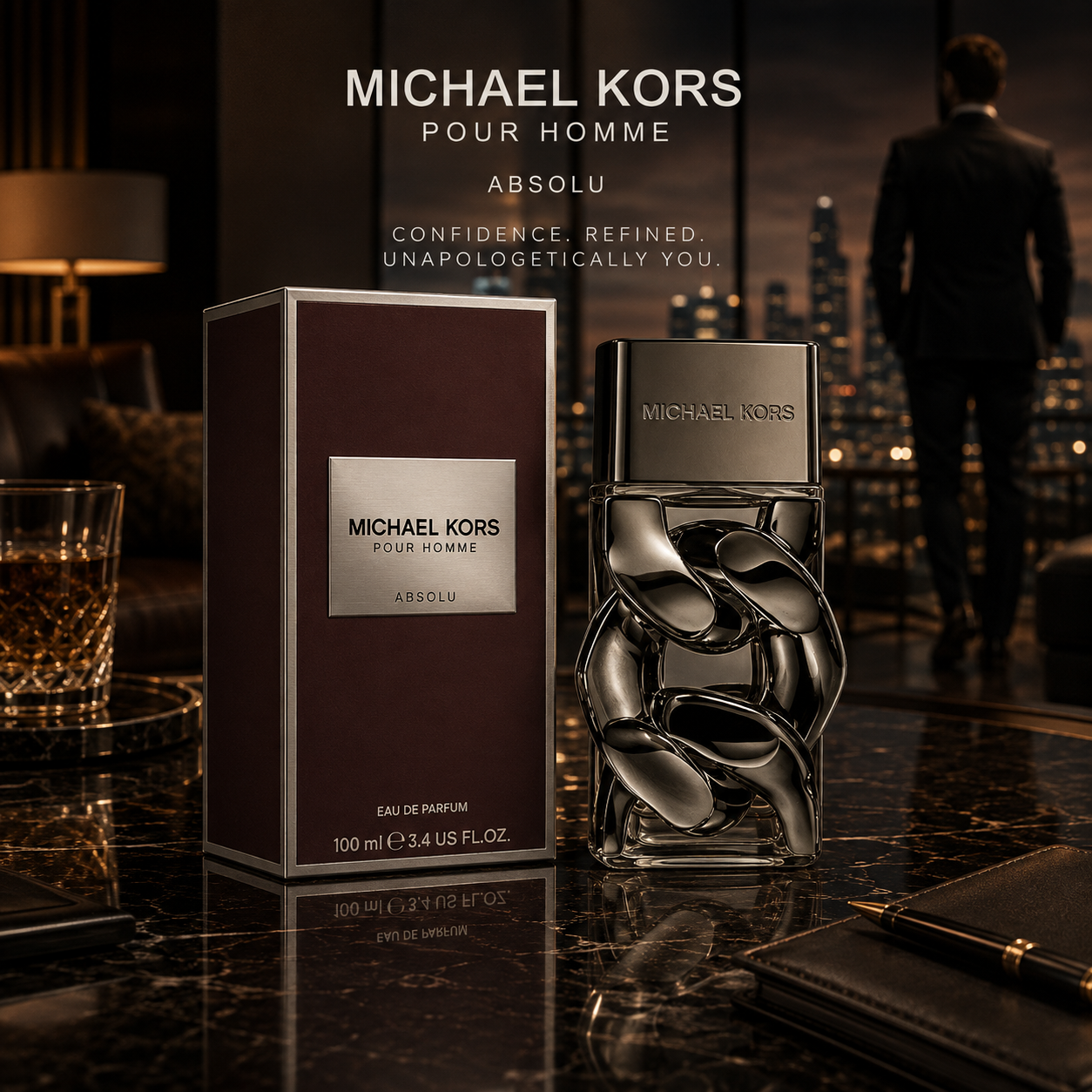 Michael Kors Pour Homme Absolu Eau de Parfum for Men – 100ml / 3.4 fl oz
