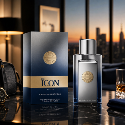 Antonio Banderas The Icon Elixir for Men 3.4 oz (100ml) Eau de Parfum Spray