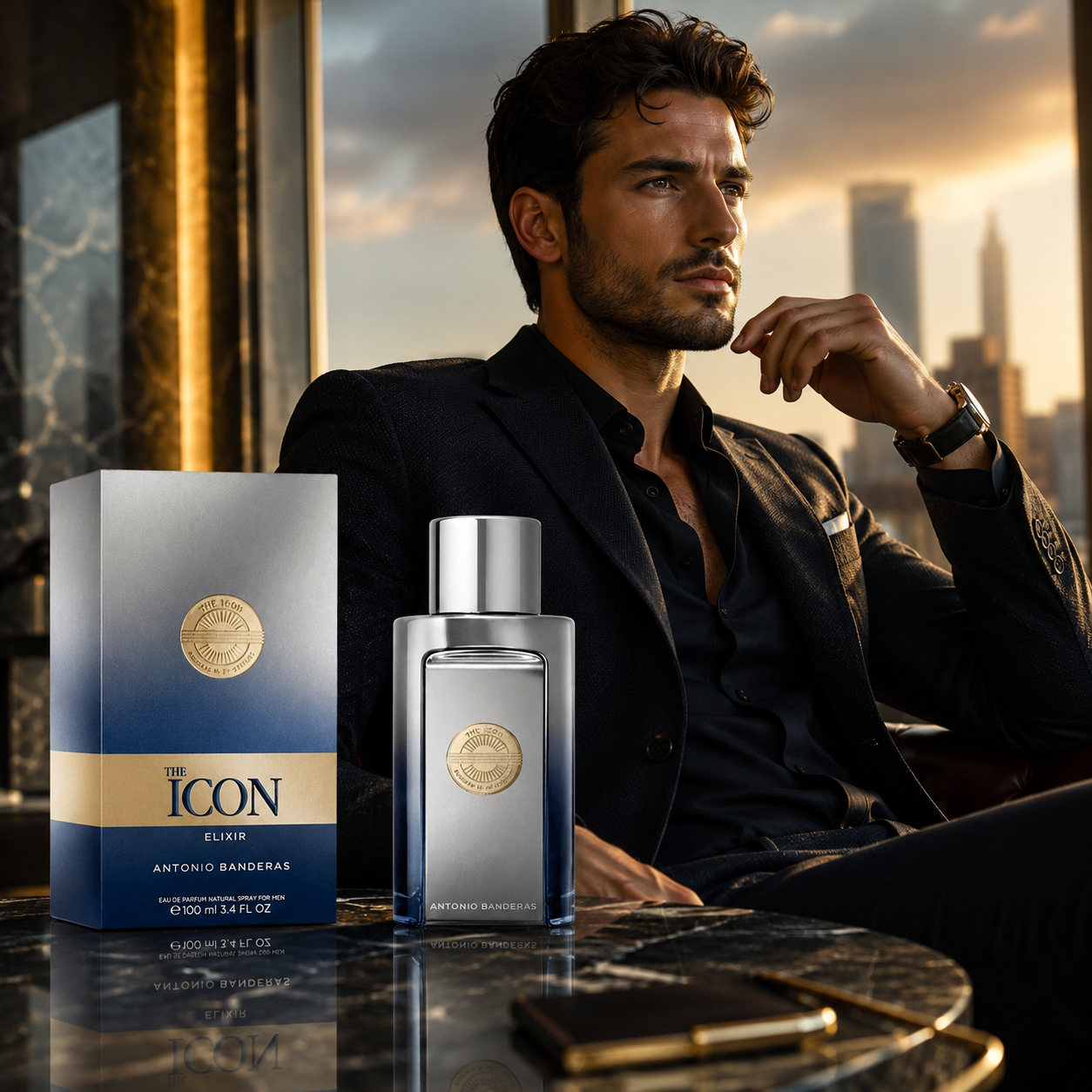 Antonio Banderas The Icon Elixir for Men 3.4 oz (100ml) Eau de Parfum Spray