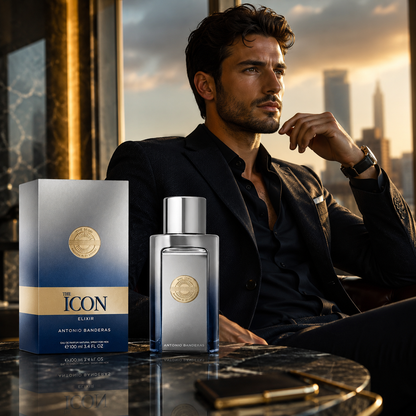 Antonio Banderas The Icon Elixir for Men 3.4 oz (100ml) Eau de Parfum Spray