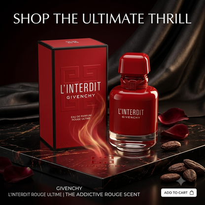 Givenchy L'Interdit Rouge Ultime Eau De Parfum Spray for Women – 2.7 oz / 80ml