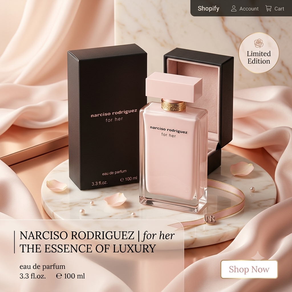 Narciso Rodriguez For Her Eau de Parfum Spray – 3.3 oz / 100 ml