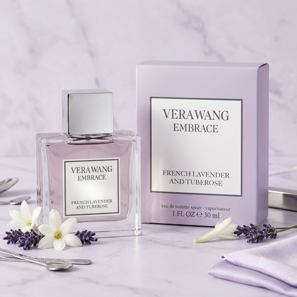 Vera Wang Embrace French Lavender & Tuberose Eau De Toilette Spray for Women – 1 fl oz / 30 ml