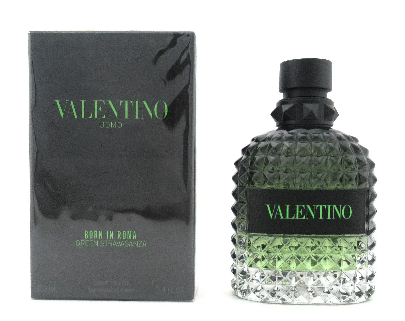 Valentino Uomo Born In Roma Green Stravaganza Eau de Toilette 3.4 oz for Men