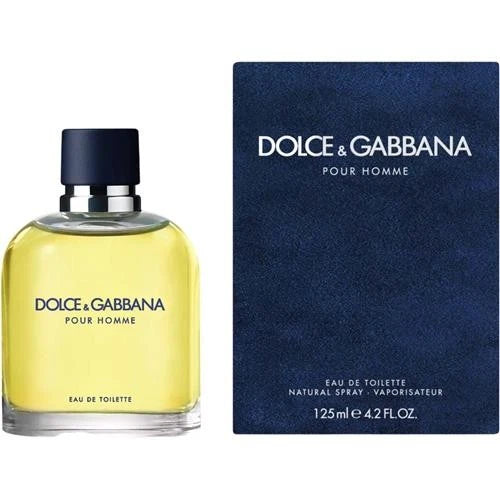 Dolce & Gabbana Pour Homme Eau De Toilette Spray for Men – 4.2 oz / 125 ml (New In Box)